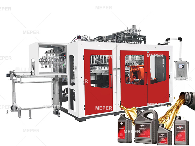Экструзионно-выдувная формовочная машина для бутылок со смазочными материалами MEPER MP90FS